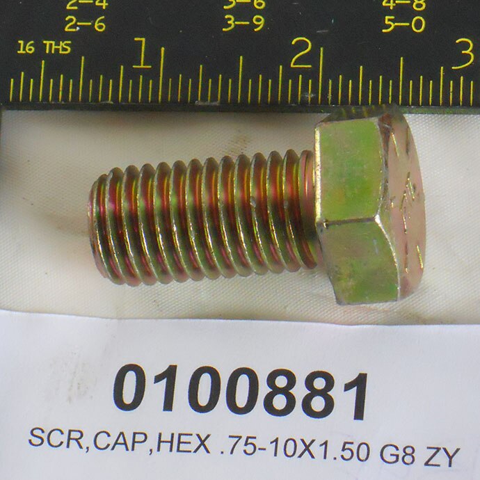 SCR,CAP,HEX .75-10X1.50 G8 ZY