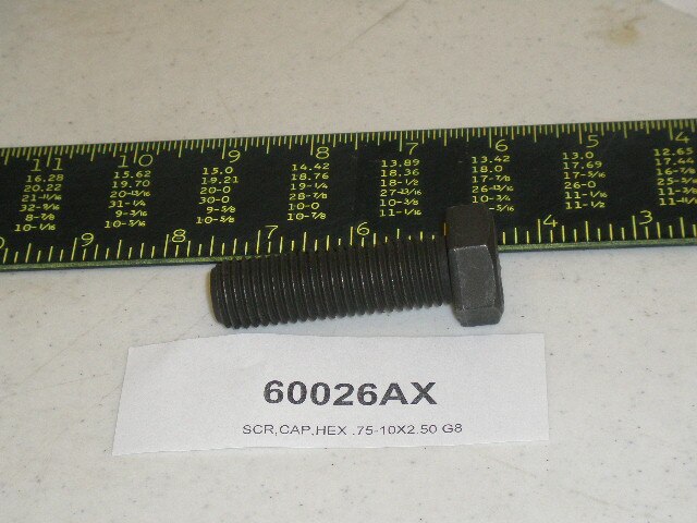 SCR,CAP,HEX .75-10X2.50 G8