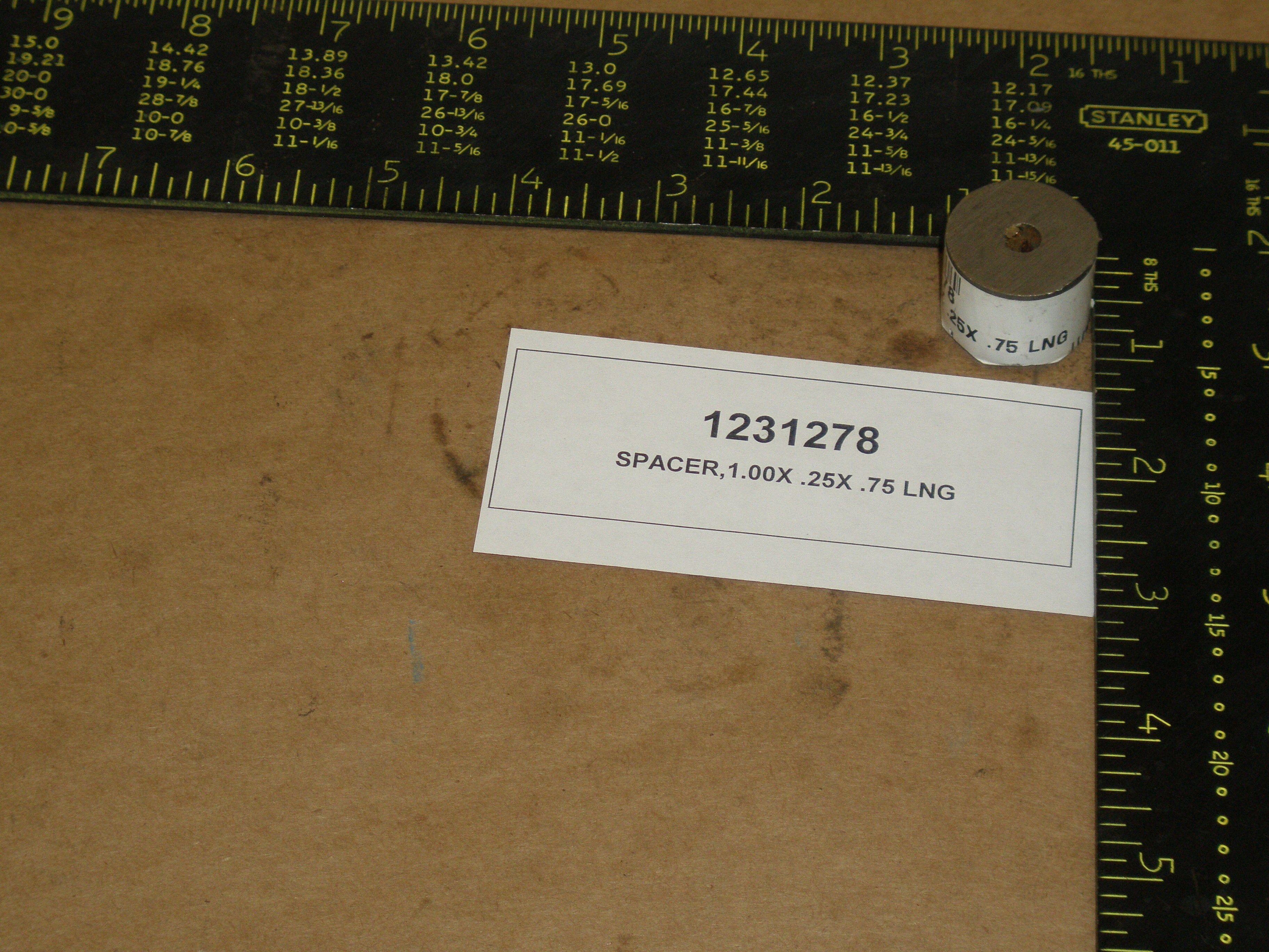 SPACER,1.00X .25X .75 LNG